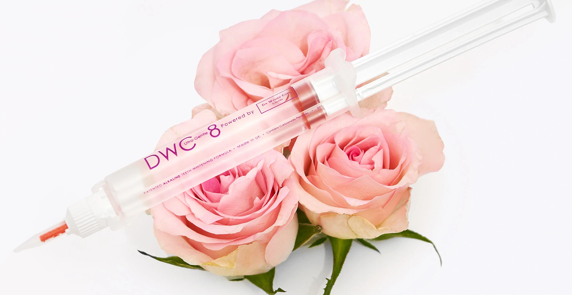 DWC8 syringe with pink roses